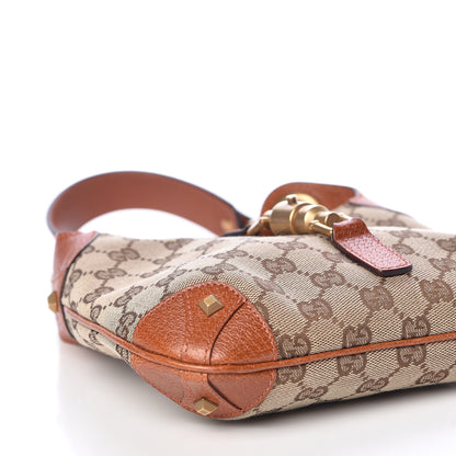 Gucci Monogram Mini Piston Lock Jackie O Hobo Orange 8 of 11