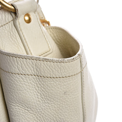 Prada Vitello Daino Side Pocket Hobo Bianco 14 of 18