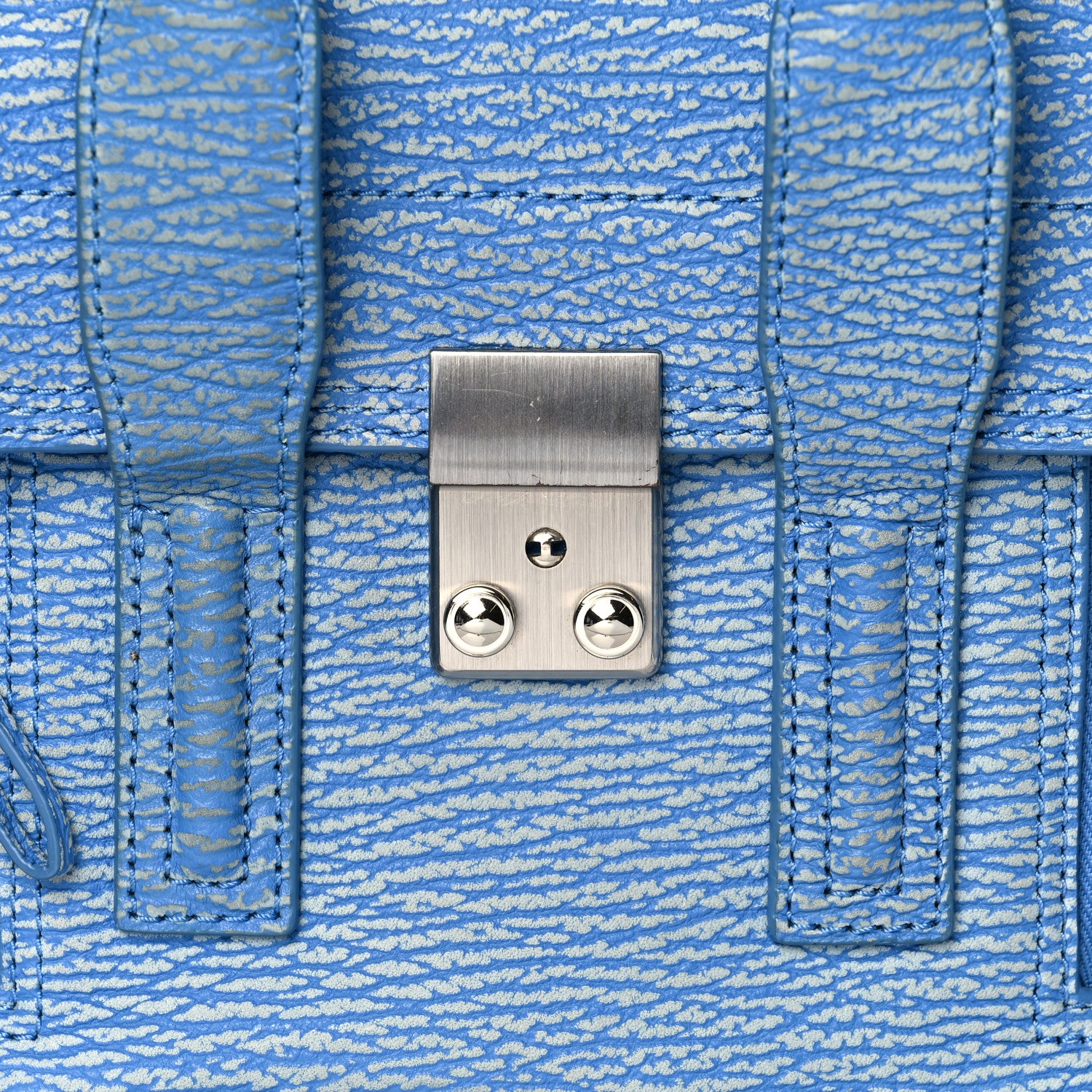 3.1 Phillip Lim Textured Calfskin Mini Pashli Satchel Blue Ivory 7 of 21