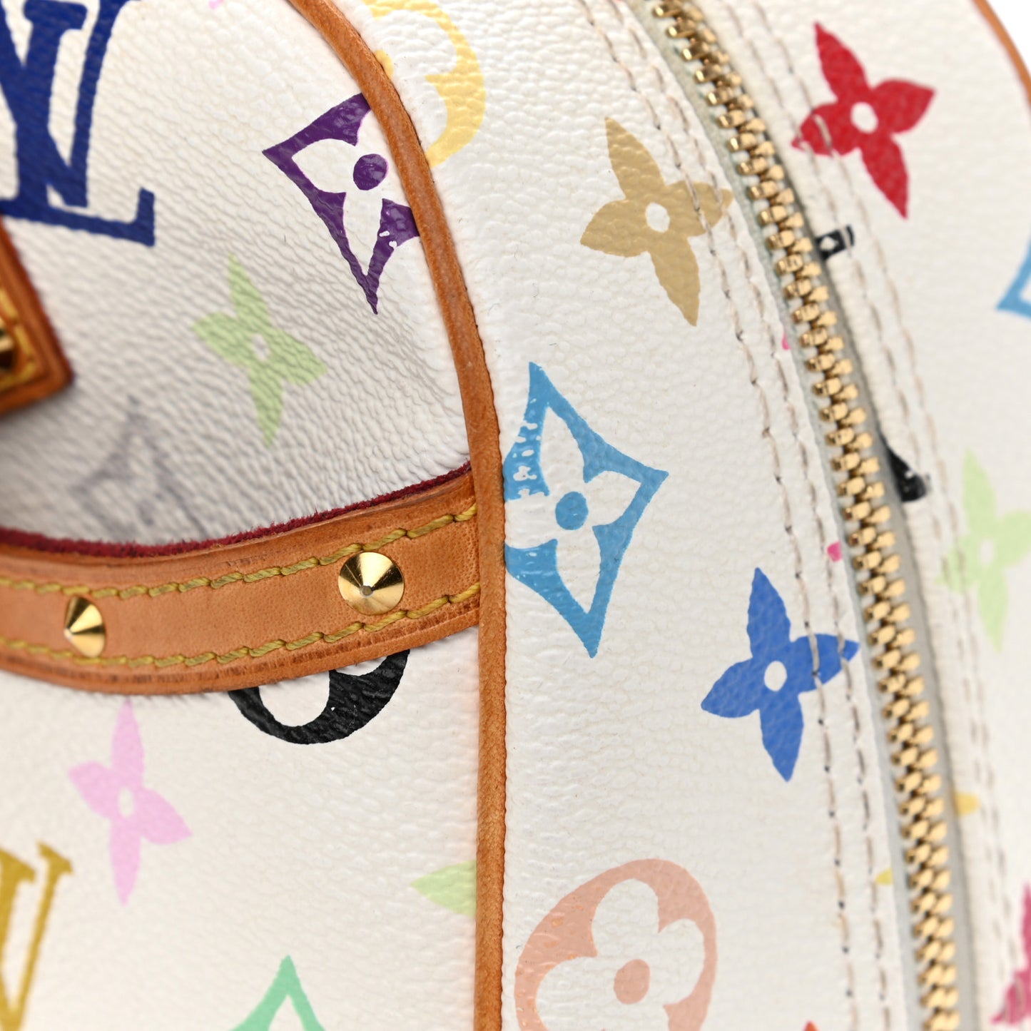 Monogram Multicolor Trouville White
