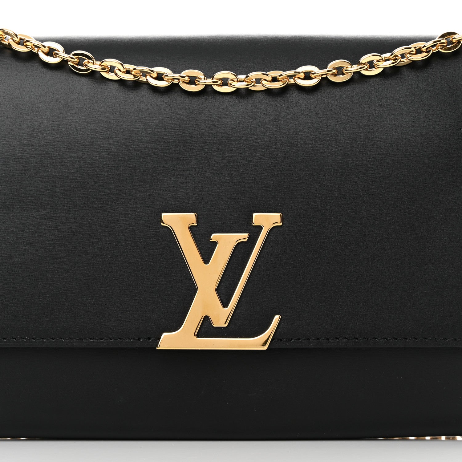 Louis Vuitton Calfskin Chain Louise GM NM Black 7 of 12