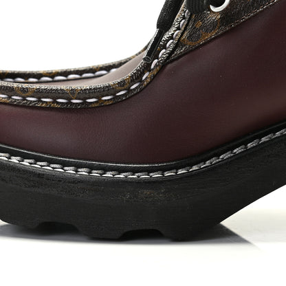 Louis Vuitton Calfskin Monogram Beaubourg Platform Derby Shoes 36 36 Bordeaux 6 of 15