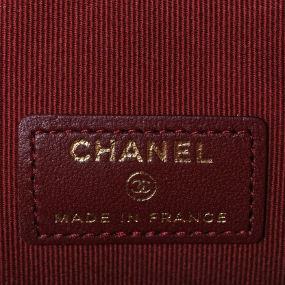 Chanel Lambskin Quilted CC In Love Heart Clutch With Chain Black 6 of 14