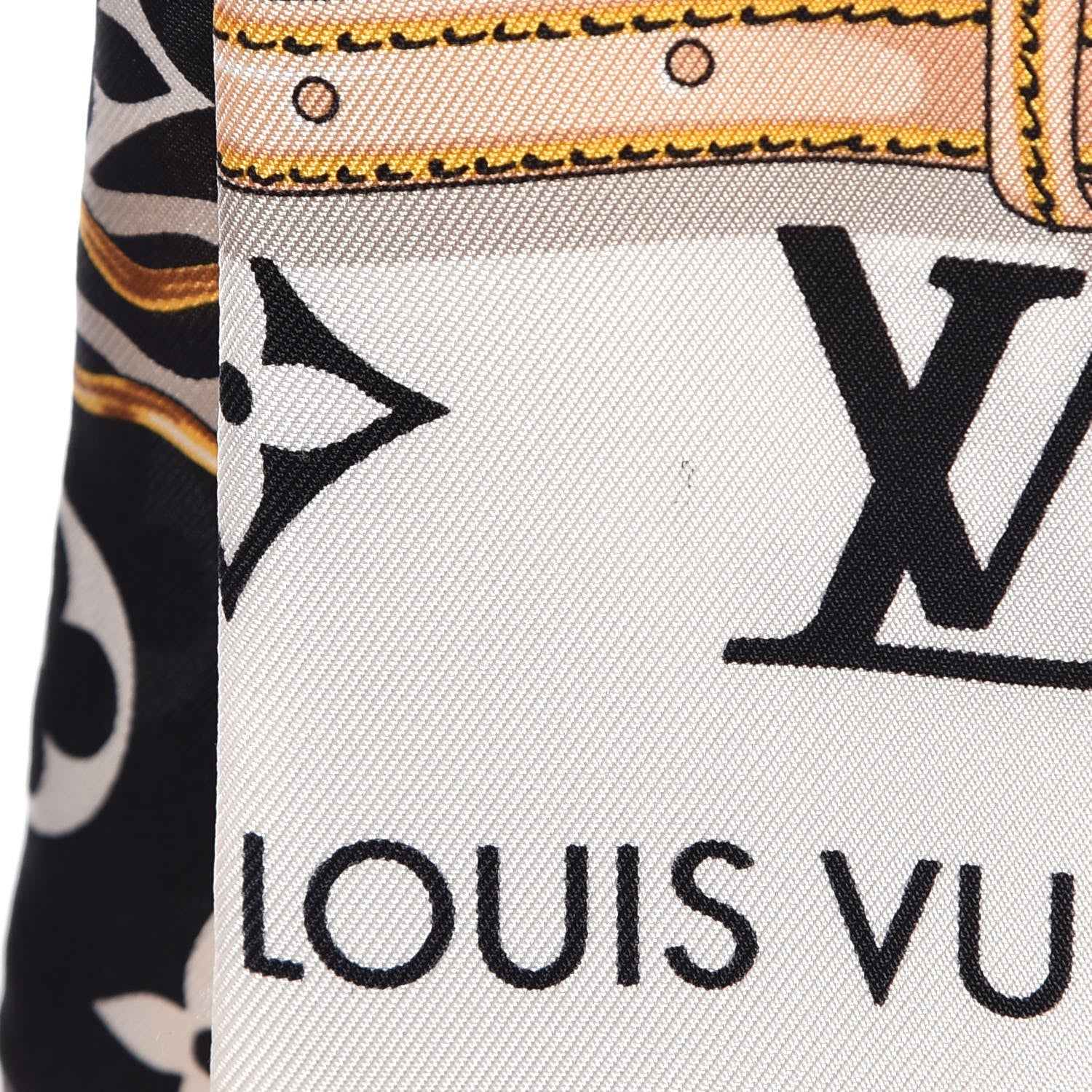 Louis Vuitton Silk Monogram Confidential Bandeau Black 6 of 6
