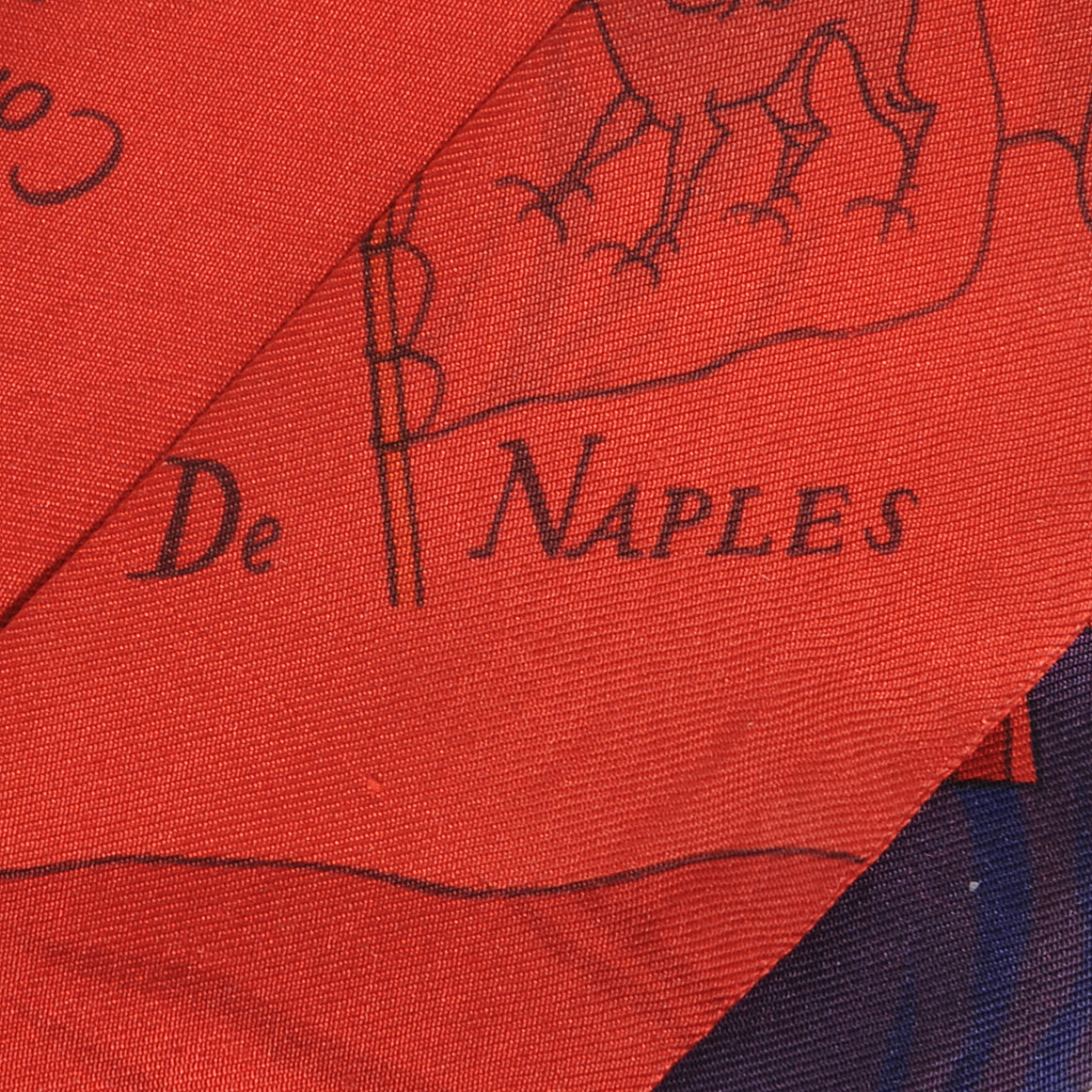 Hermes Silk Pavois Twilly Red 3 of 5