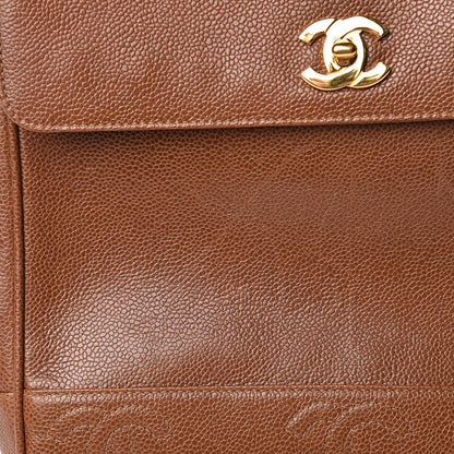 Chanel Caviar CC Shoulder Bag Brown 18 of 20