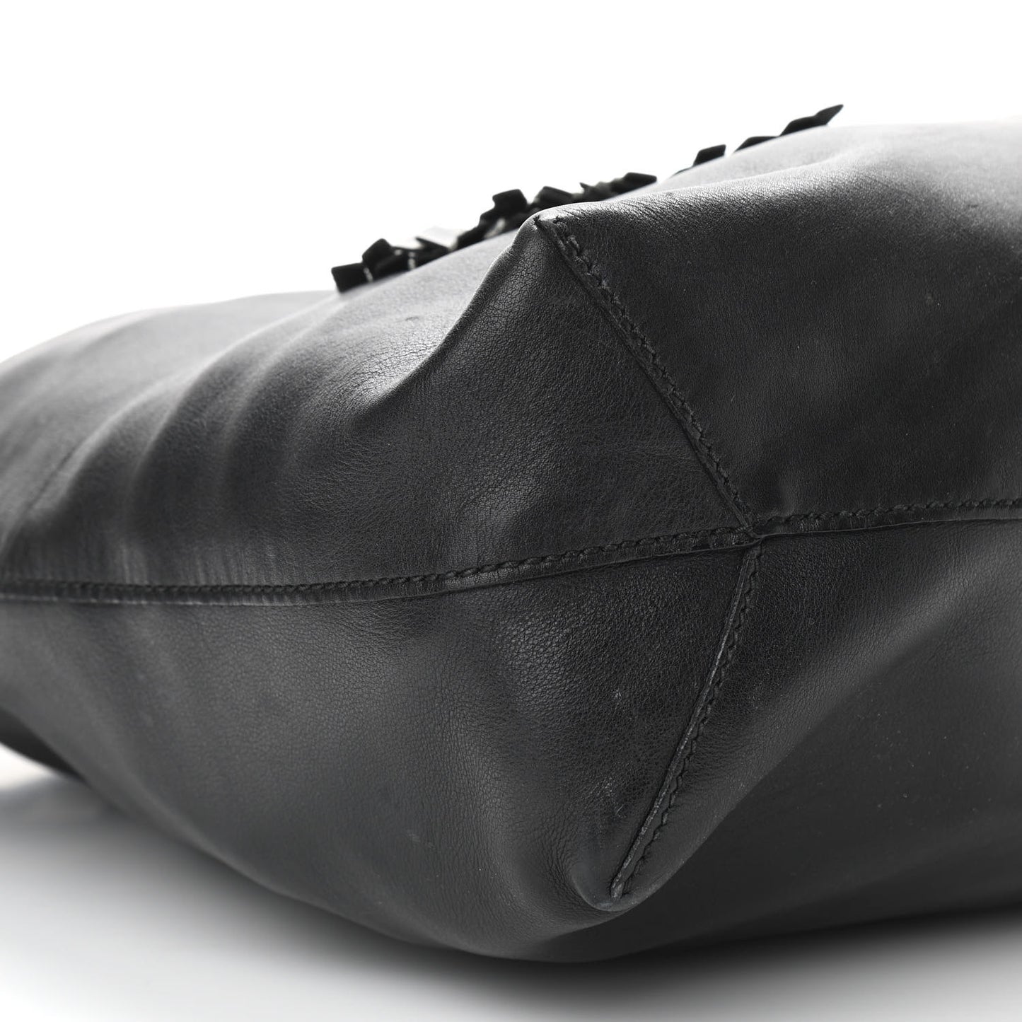 Calfskin Park Avenue Horsebit Small Tote Black
