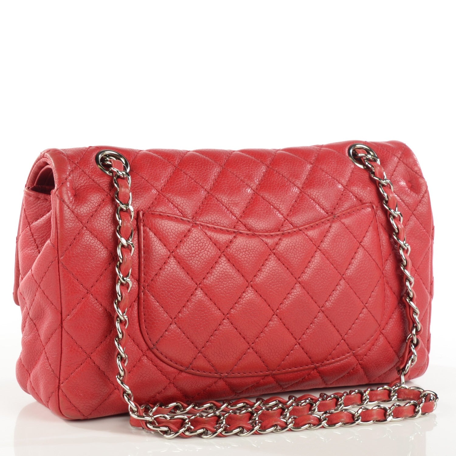 Chanel Soft Caviar Quilted Medium Double Flap Dark Pink 3 of 8