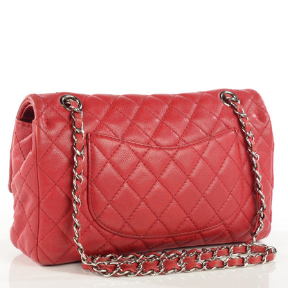 Chanel Soft Caviar Quilted Medium Double Flap Dark Pink 3 of 8