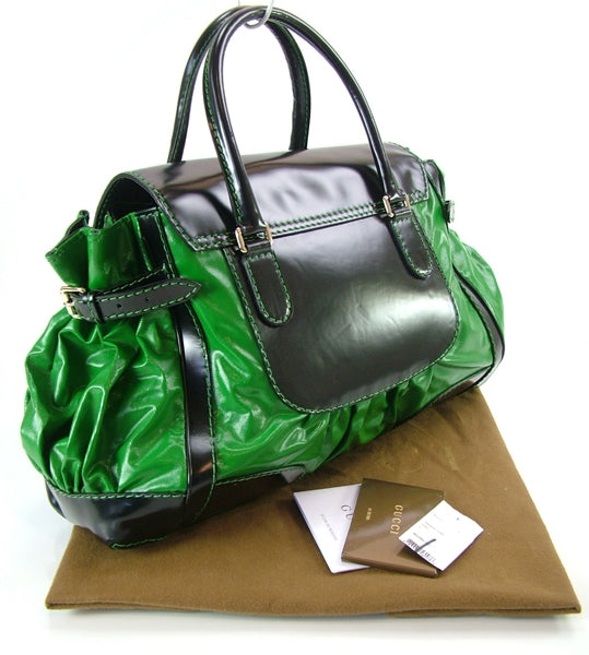 Gucci Dialux Queen Tote Green 3 of 11