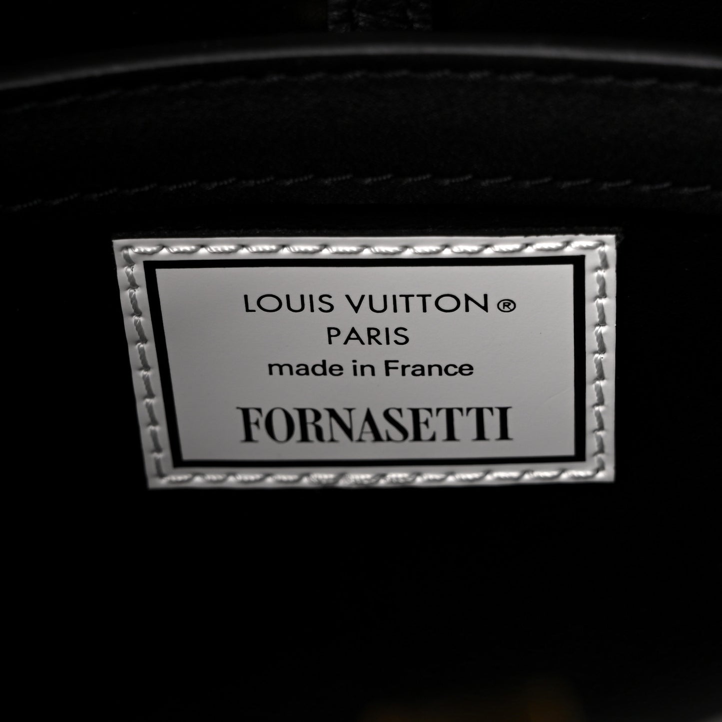 X FORNASETTI Calfskin Architettura Capucines BB Black White