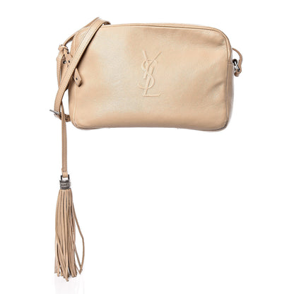 Saint Laurent Lambskin Monogram Small Lou Camera Bag Beige 1 of 22