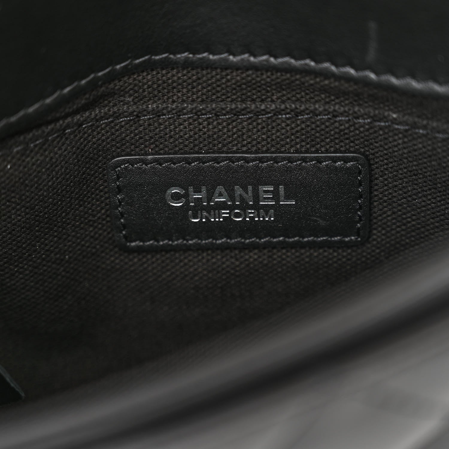 Chanel Calfskin Quilted CC Uniform Flap Belt Bag Black 6 of 11