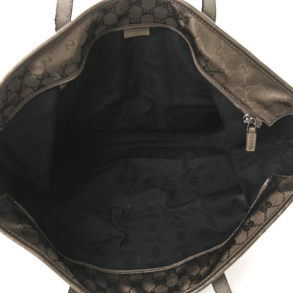 Gucci Imprime Monogram Medium Zippered Shopping Tote Pewter 4 of 10