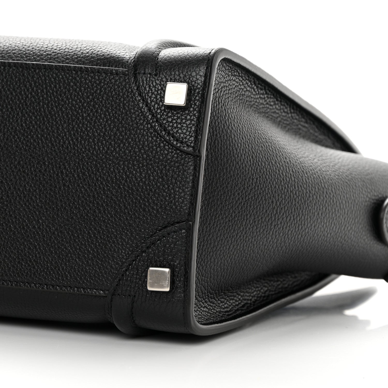 Celine Drummed Calfskin Micro Luggage Black 10 of 13