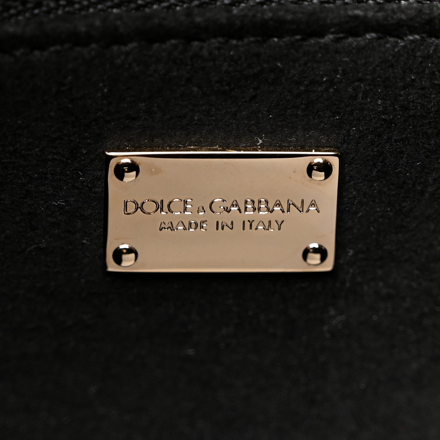 Calfskin DG Logo Flap Crossbody Bag Black