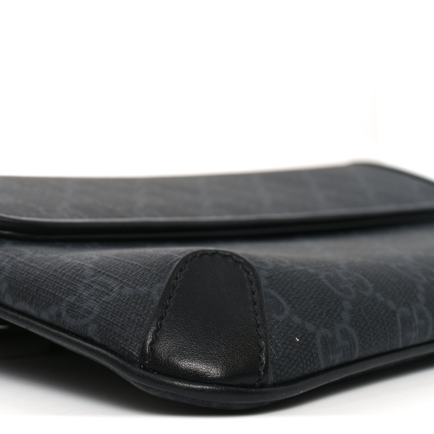 Gucci GG Supreme Monogram Web Small Belt Bag Black Grey 8 of 9