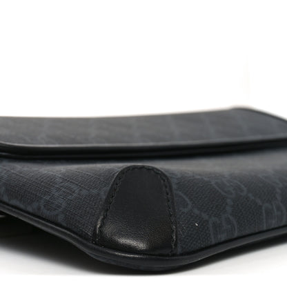 Gucci GG Supreme Monogram Web Small Belt Bag Black Grey 8 of 9