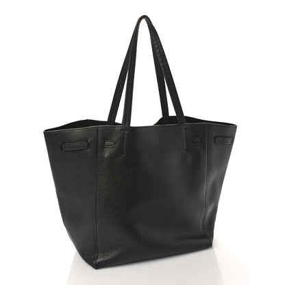 Celine Soft Grained Calfskin Small Belt Cabas Phantom Black 3 of 9