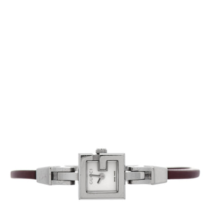 Gucci Stainless Steel Calfskin Mother of Pearl 14mm 102 G-Mini Quartz Watch 2 of 7