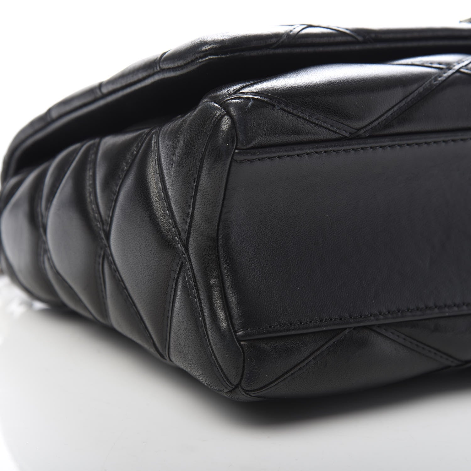 Louis Vuitton Lambskin Malletage GO-14 MM Black 8 of 10