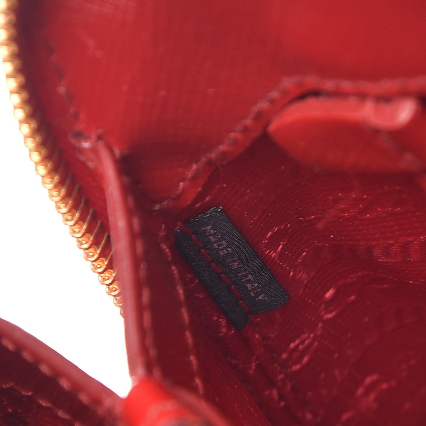 Saffiano Vernice Mini Promenade Tote Rosso