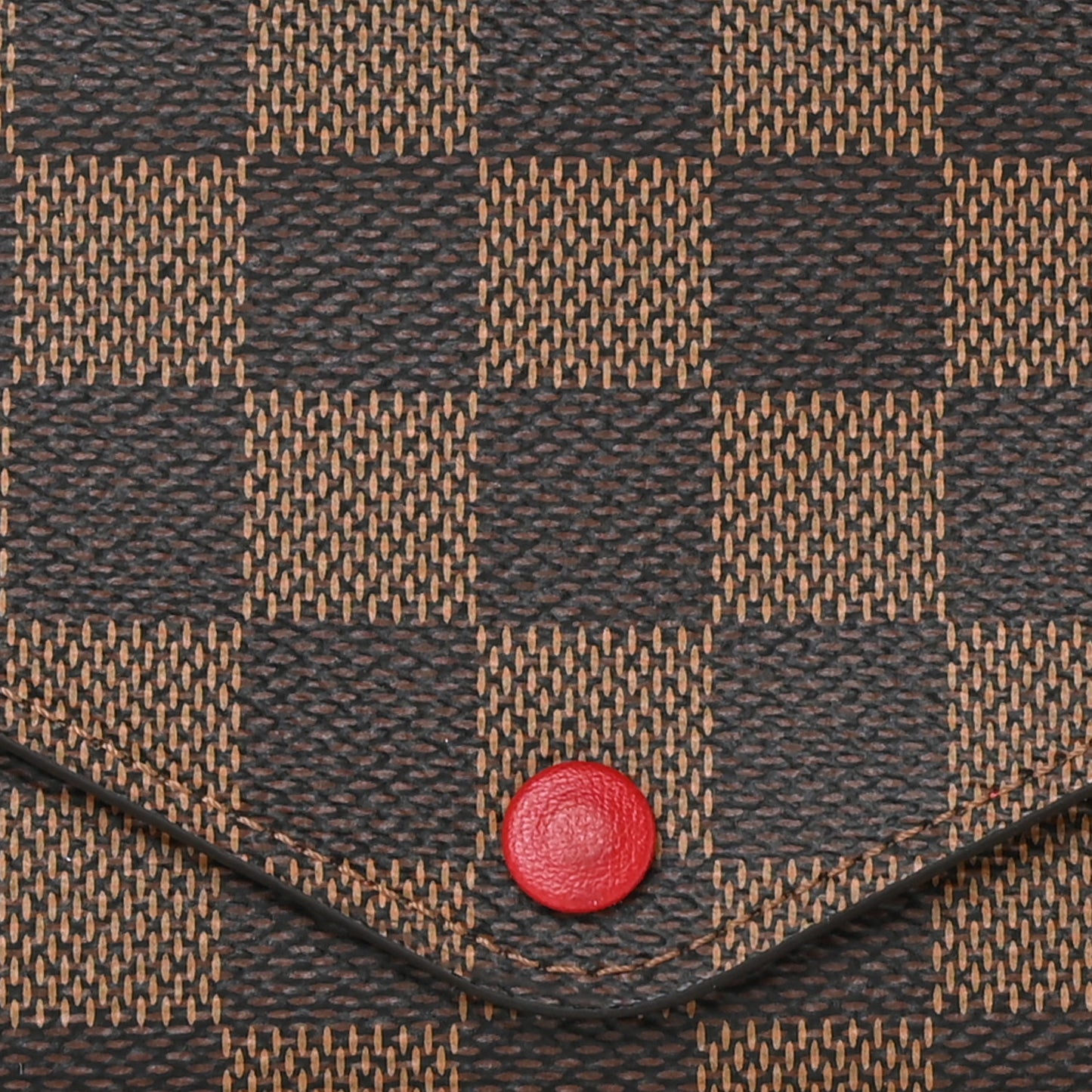 Damier Ebene Josephine Wallet Red