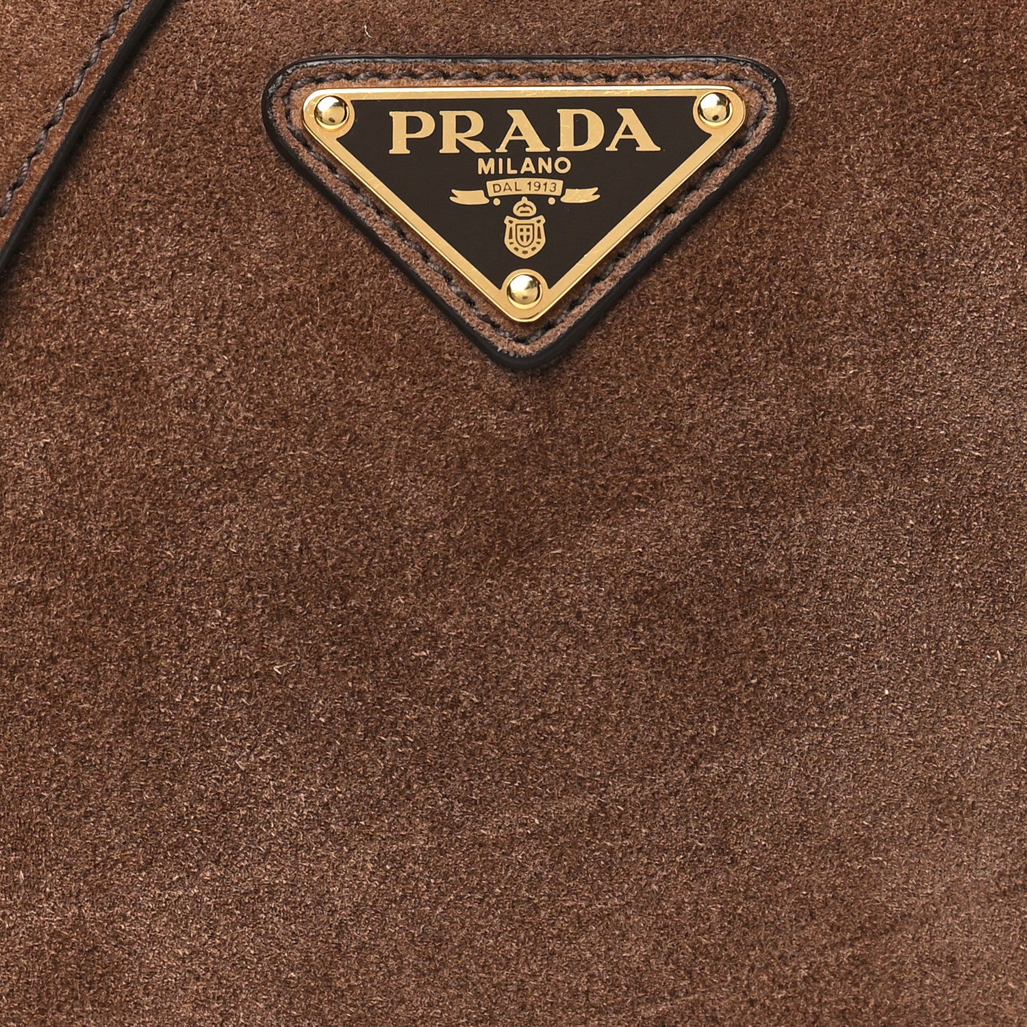 Prada Scamosciato Arque Shoulder Bag Cacao 7 of 9