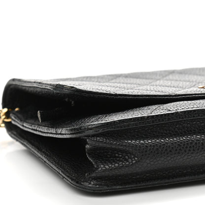 Chanel Caviar Quilted Wallet On Chain WOC Black 9 of 12
