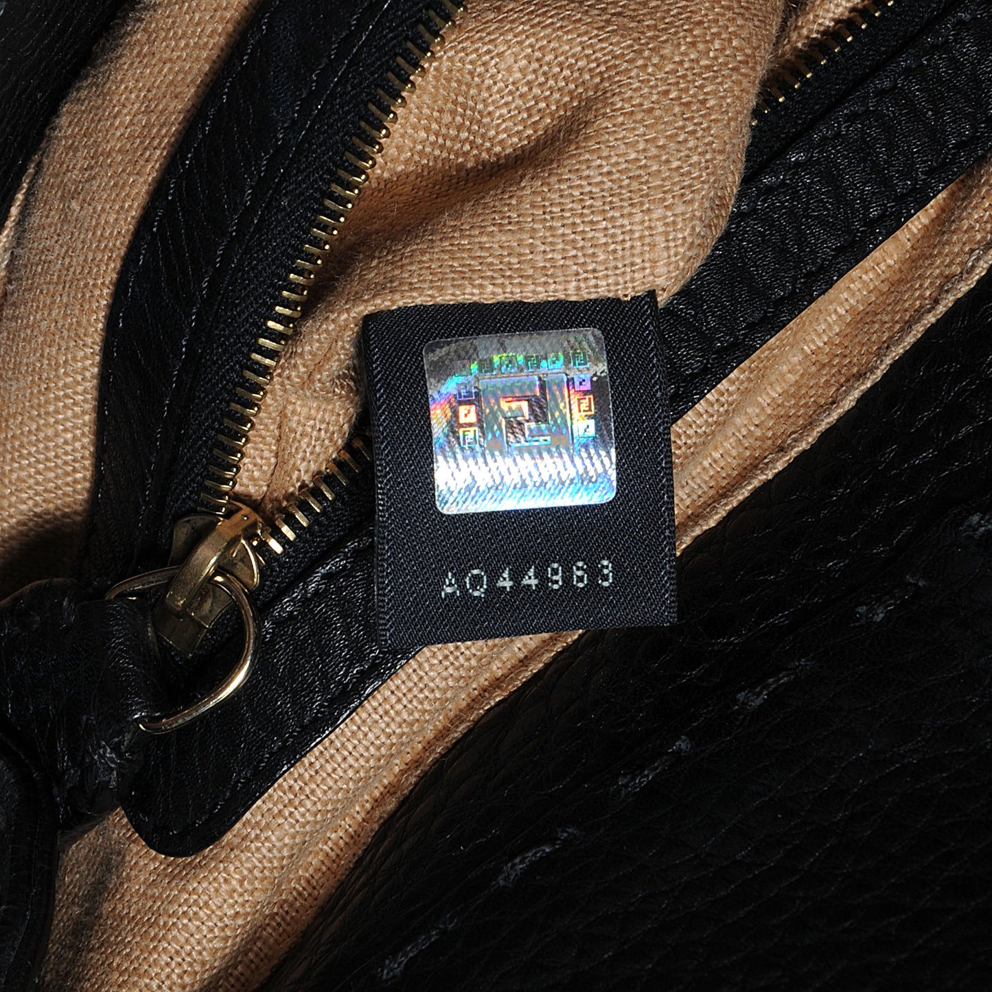 Calfskin Romano Selleria Borghese Tote Black