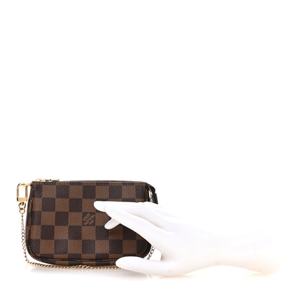 Louis Vuitton Damier Ebene Mini Pochette Accessories 2 of 8