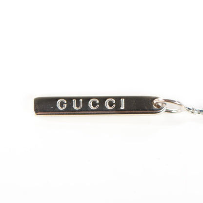 Gucci 18K White Gold 20mm Lariat Necklace 5 of 5