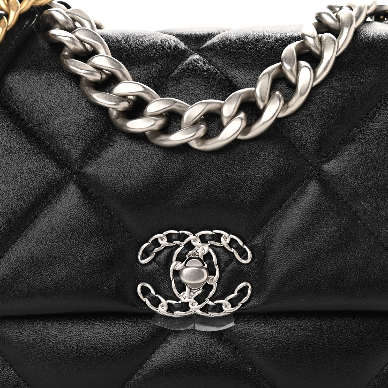 Chanel Lambskin Quilted Large Chanel 19 Flap Black 7 of 9