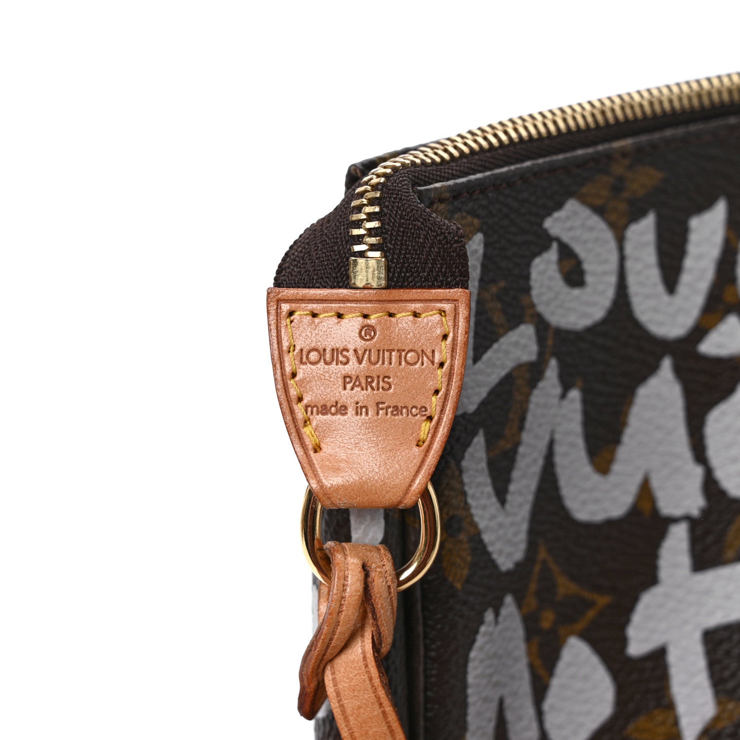 Louis Vuitton Monogram Graffiti Pochette Accessories Silver 6 of 9