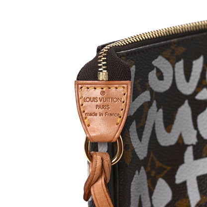 Louis Vuitton Monogram Graffiti Pochette Accessories Silver 6 of 9