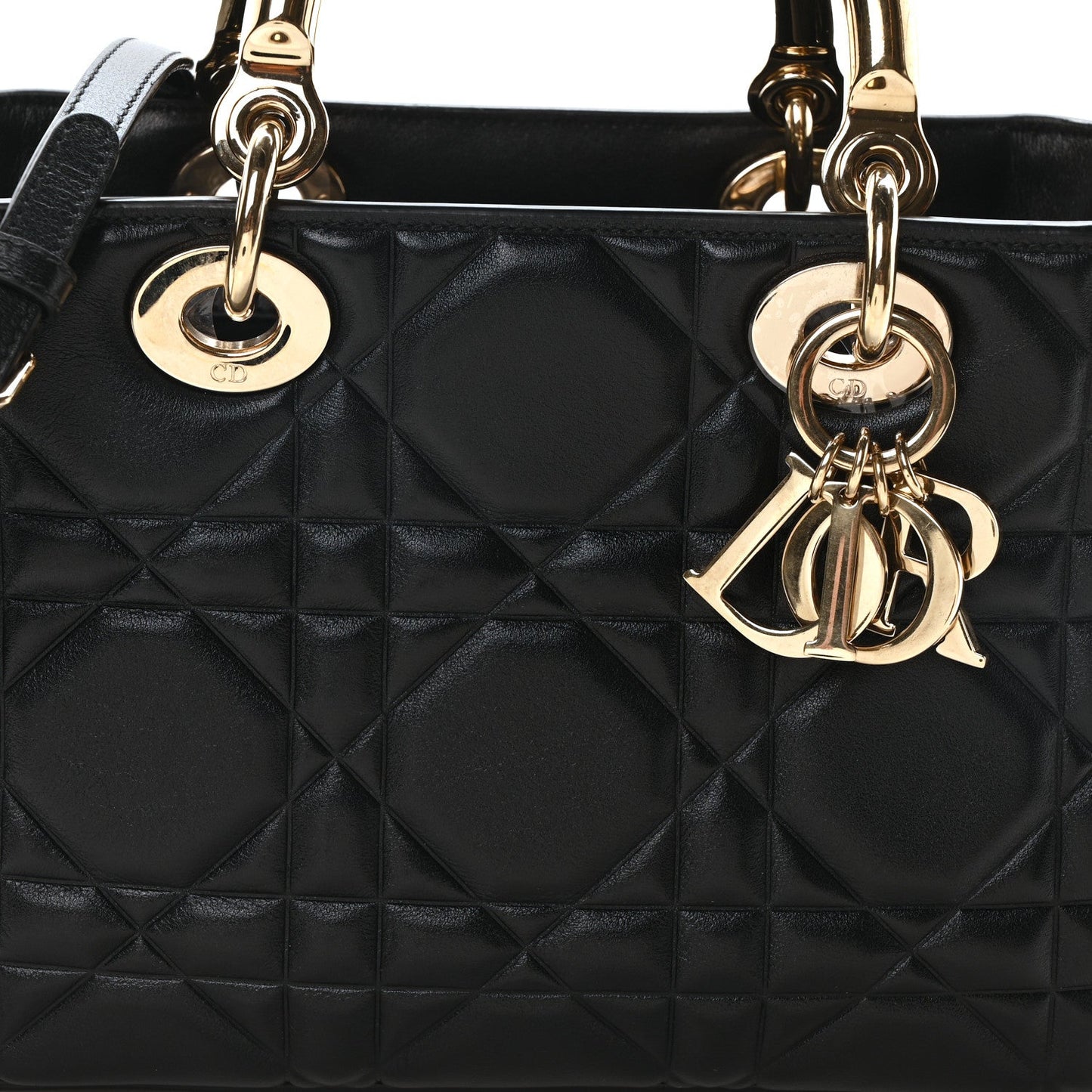 Calfskin Cannage Small The Lady 95.22 Black