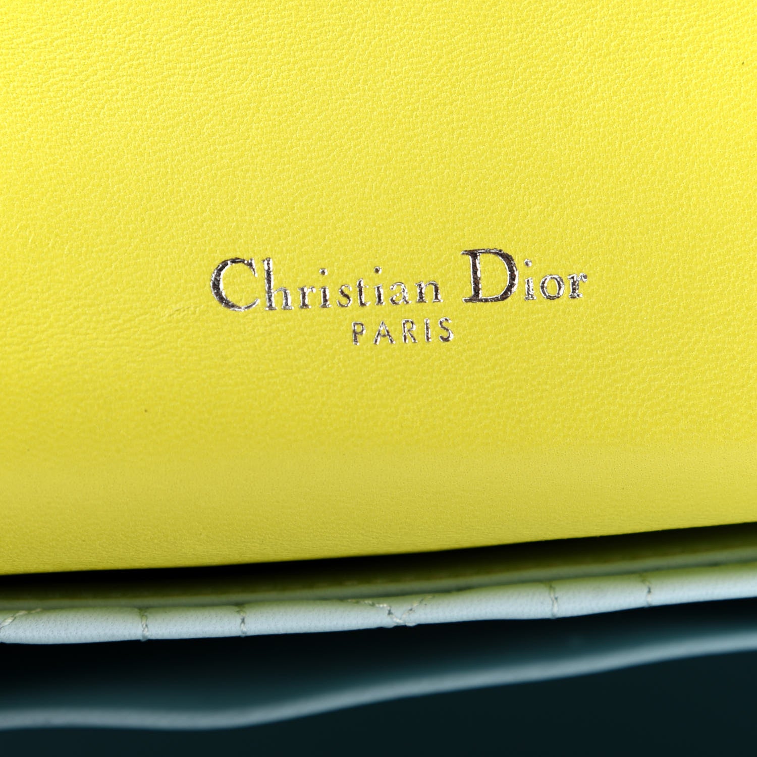 Christian Dior Lambskin Cannage Large Miss Dior Flap Vert Acide 6 of 9