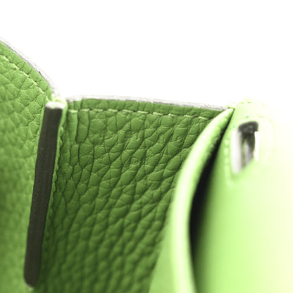 Hermes Taurillon Clemence Halzan 25 Vert Yucca 6 of 12