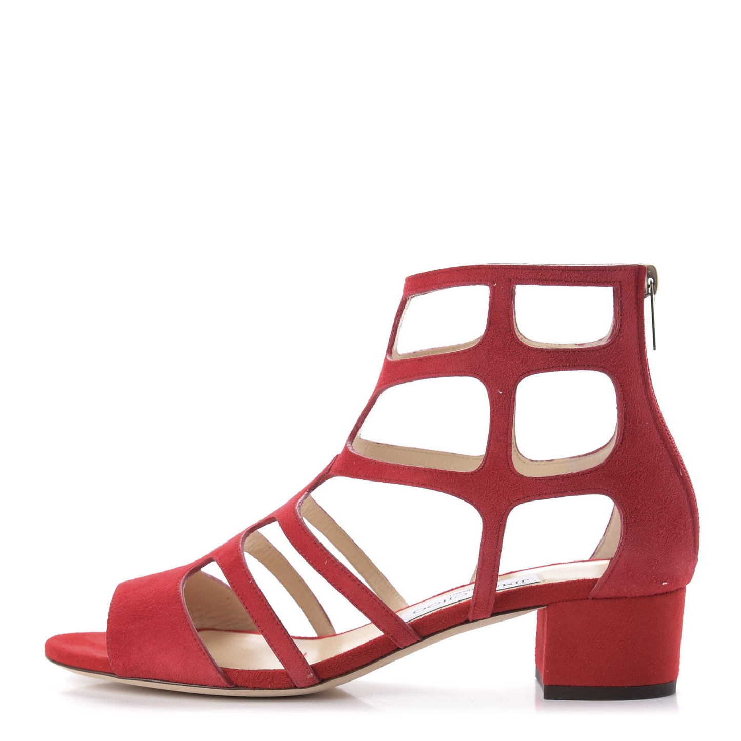 Suede Ren 35 Sandals 38.5 Red