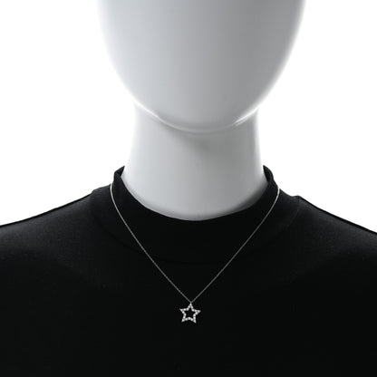 Tiffany Platinum Diamond Star Pendant Necklace 3 of 4