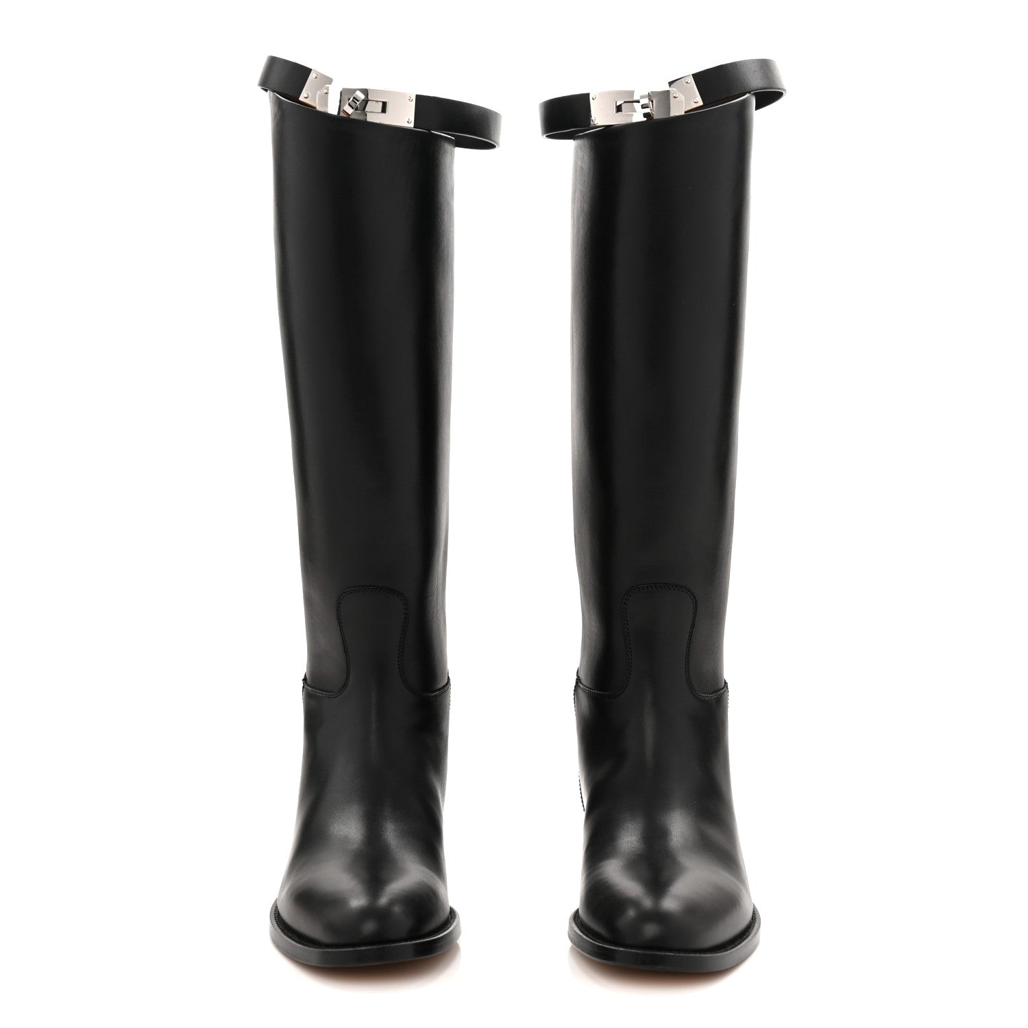 Hermes Box Kelly Jumping Boots 36 Black 3 of 10
