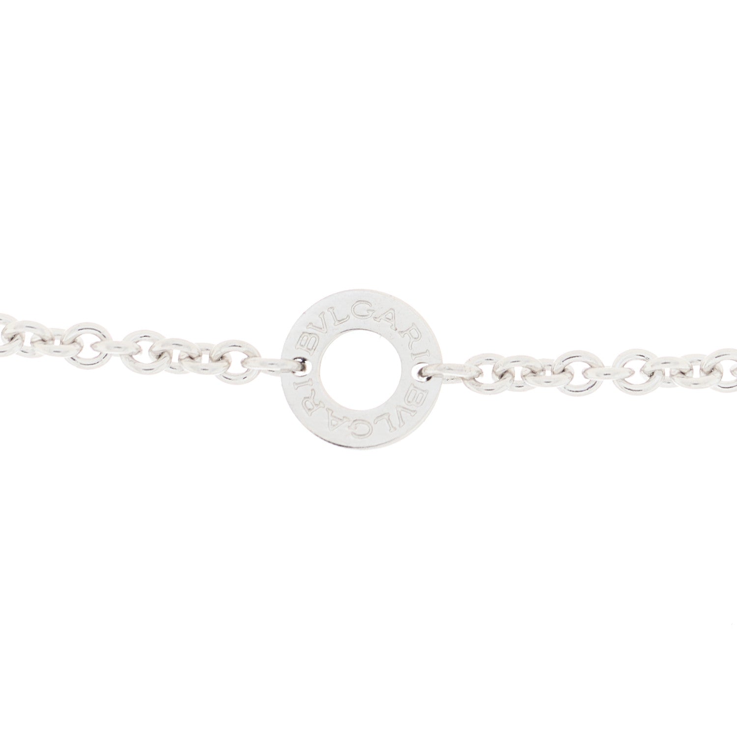 Bulgari Sterling Silver Ceramic Save The Children Pendant Necklace 3 of 7