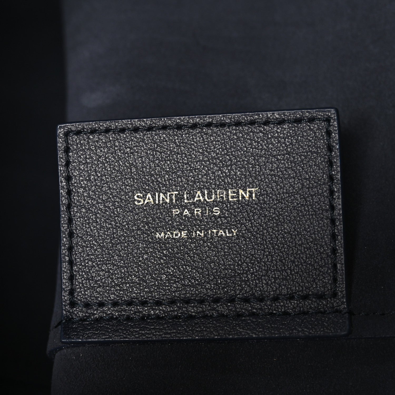 Saint Laurent Calfskin Large Shopping Tote Deep Marine 6 of 10