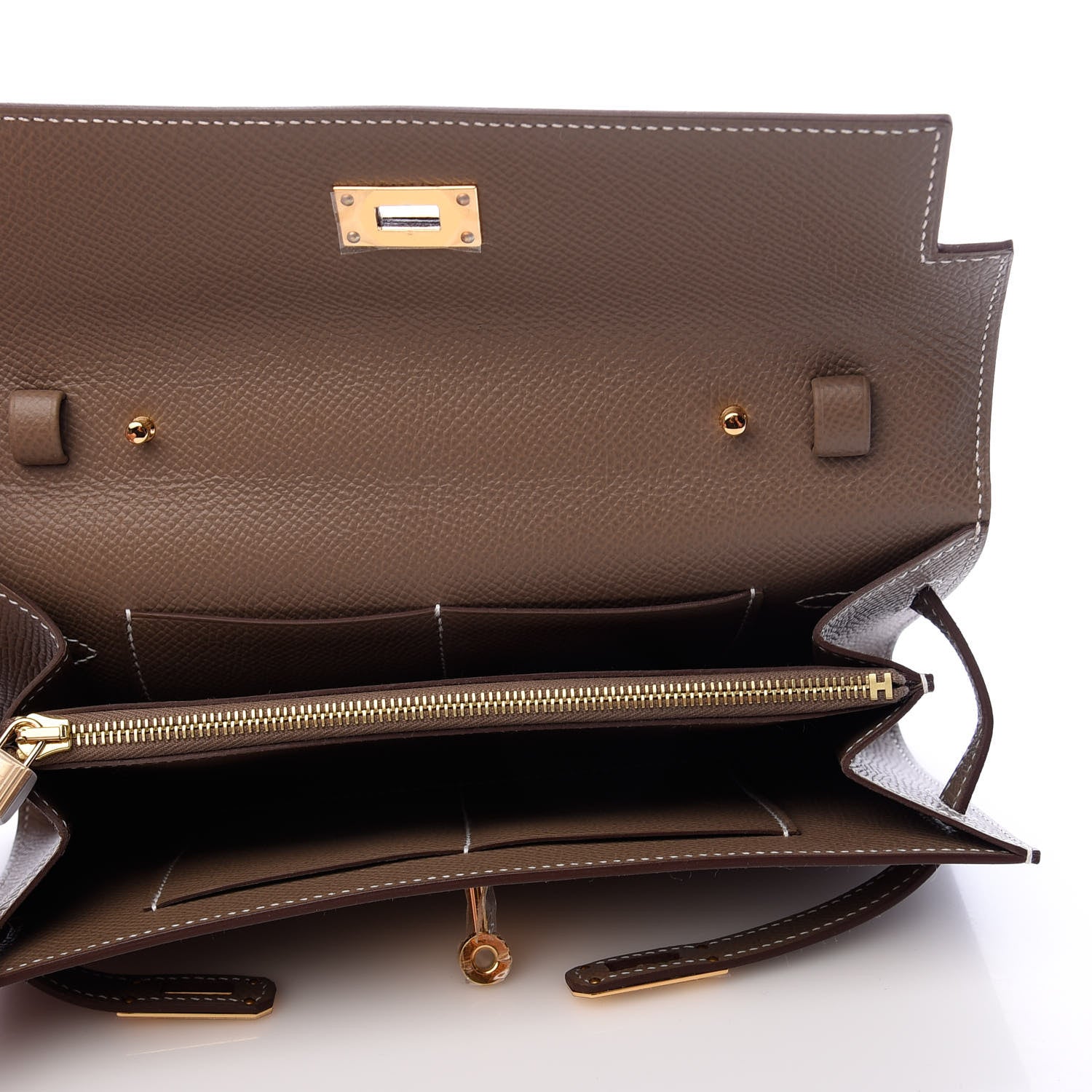 Hermes Epsom Kelly Wallet To Go Etoupe 5 of 7