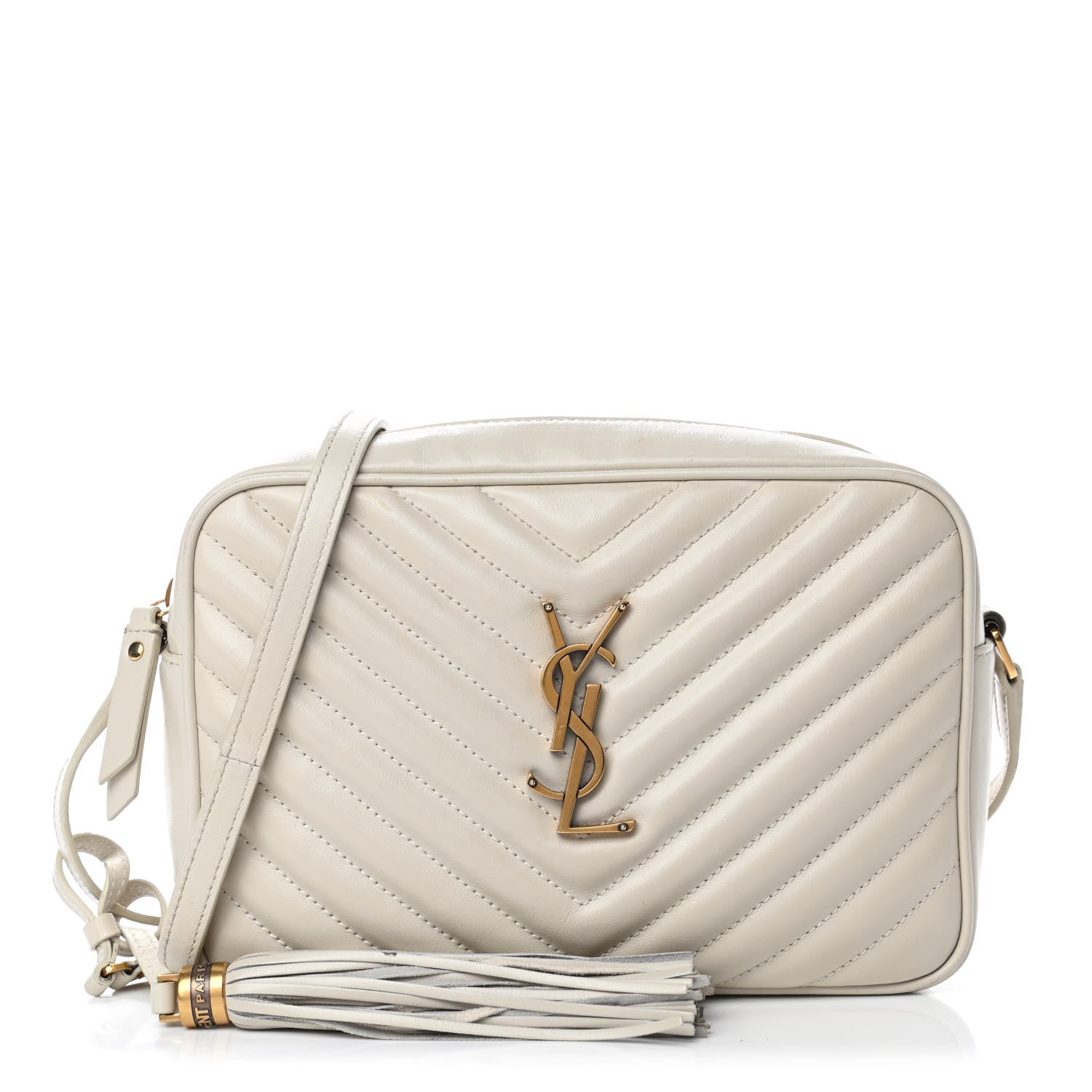 Saint Laurent Calfskin Matelasse Monogram Lou Camera Bag Crema Soft 1 of 4