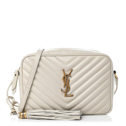 Saint Laurent Calfskin Matelasse Monogram Lou Camera Bag Crema Soft 1 of 4