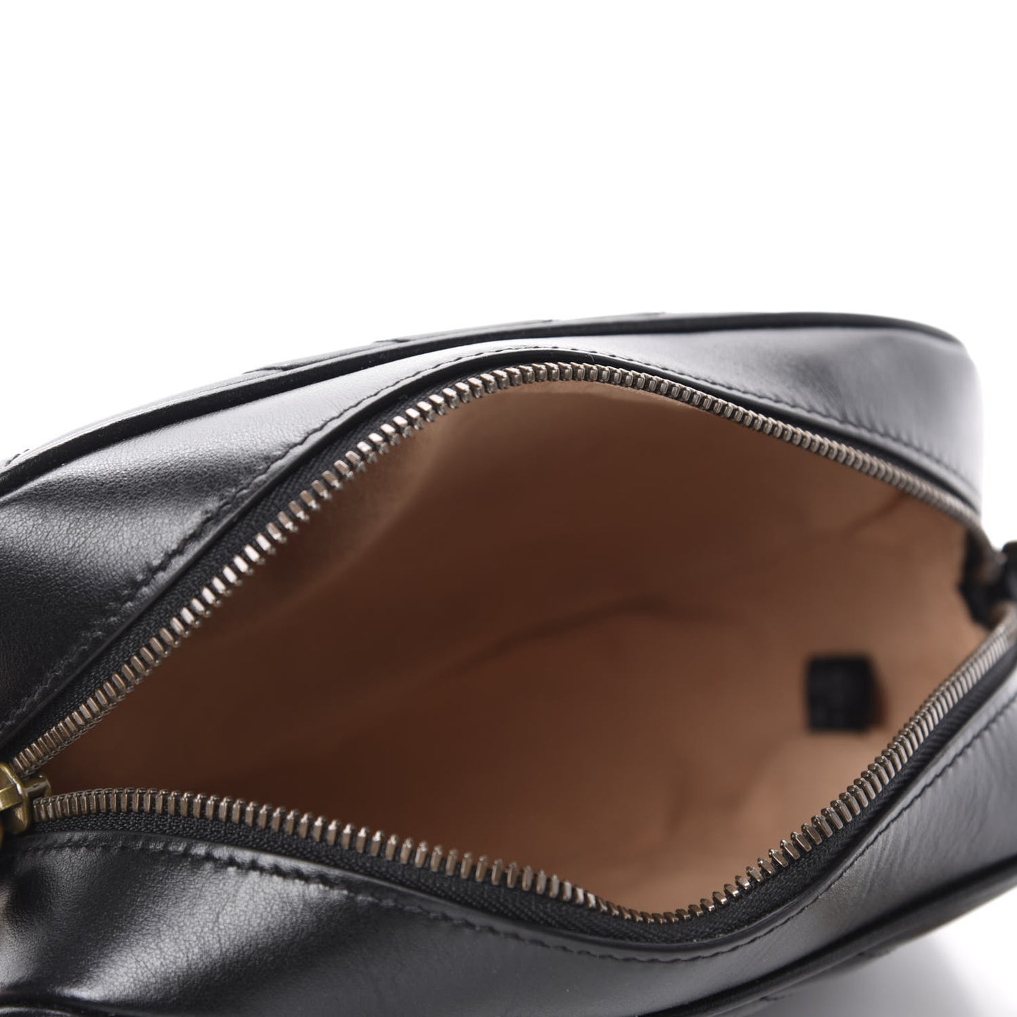 Calfskin Matelasse Small GG Marmont Chain Shoulder Bag Black