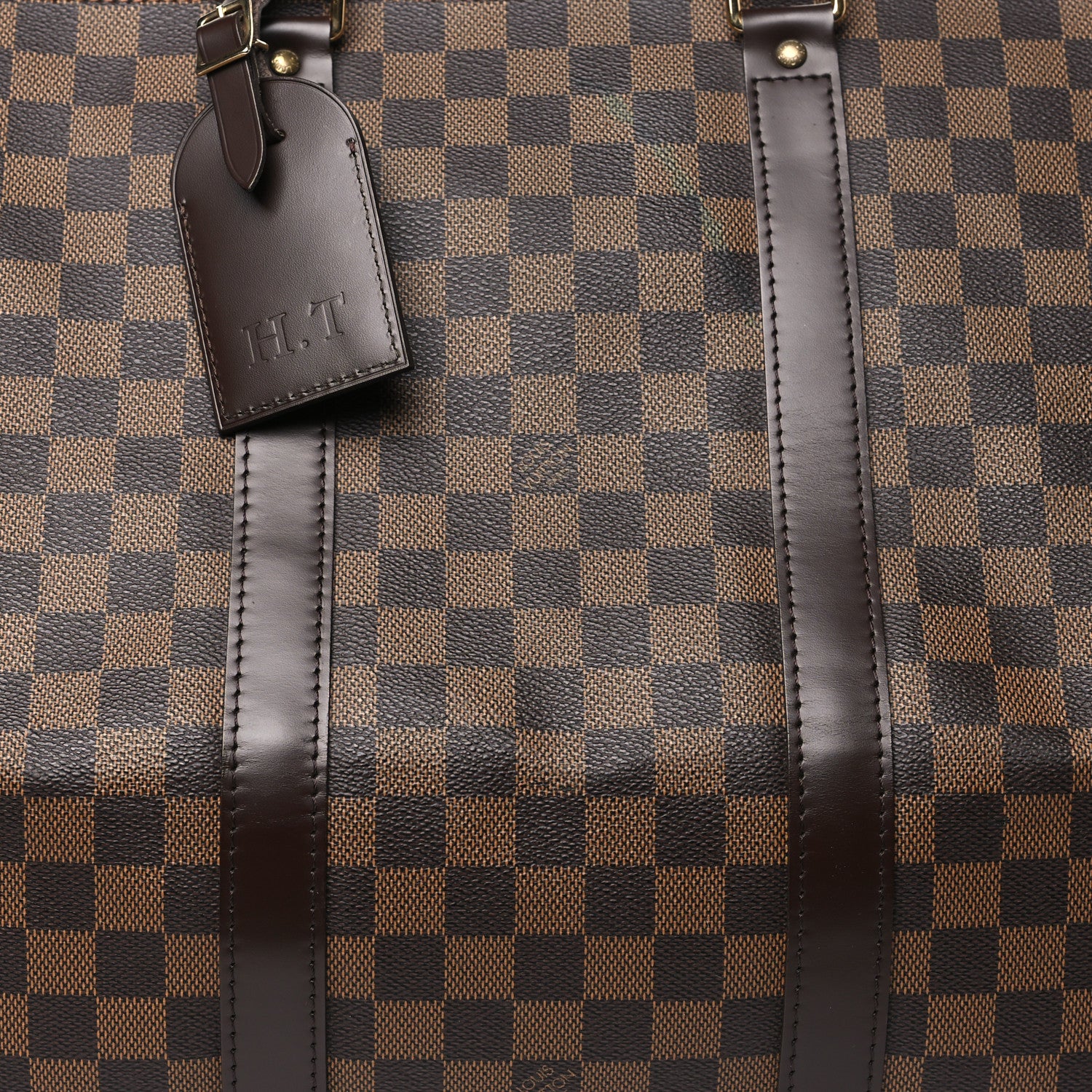 Louis Vuitton Damier Ebene Keepall Bandouliere 55 6 of 10
