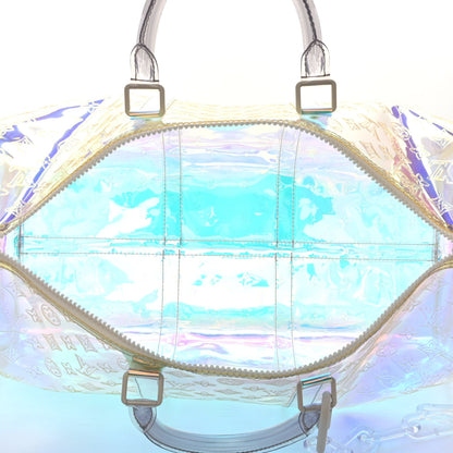 Louis Vuitton PVC Monogram Keepall Bandouliere 50 Iridescent Prism 4 of 9