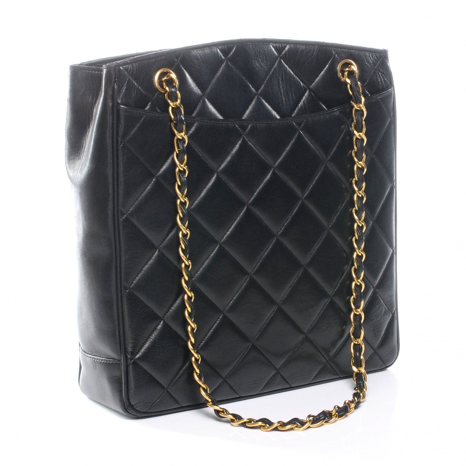 Chanel Lambskin Quilted CC Shoulder Bag Black 3 of 7